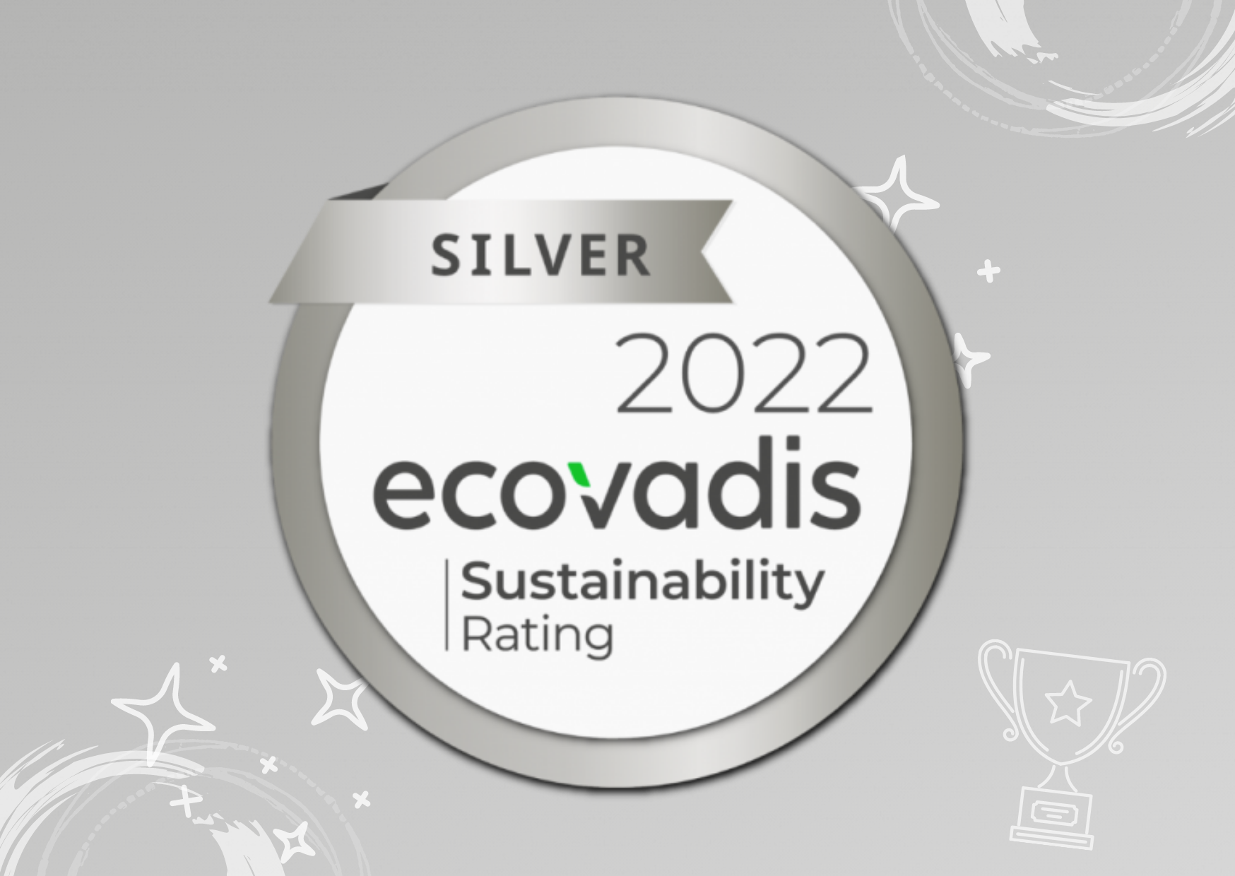 Ecovadis Silver for our sustainability efforts